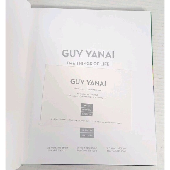 GUY YANAI Hardcover Art Catalog Book Miles McEnery Gallery 2021 Artist Paintings - Picture 3 of 3